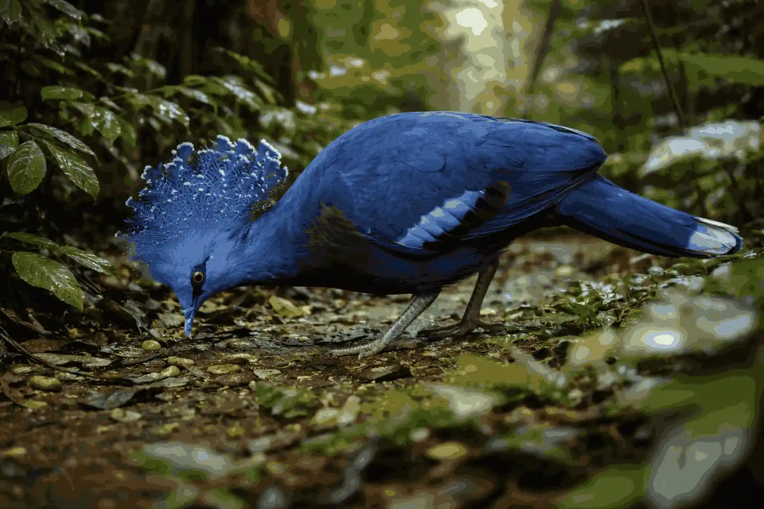 Burung Mambruk, Merpati Bermahkota dari Papua yang Menjadi Raksasa di Keluarganya